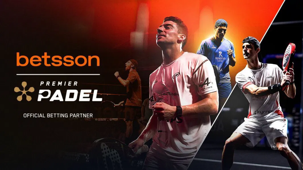 Betsson casino partenaire officiel de la padel de la premier League