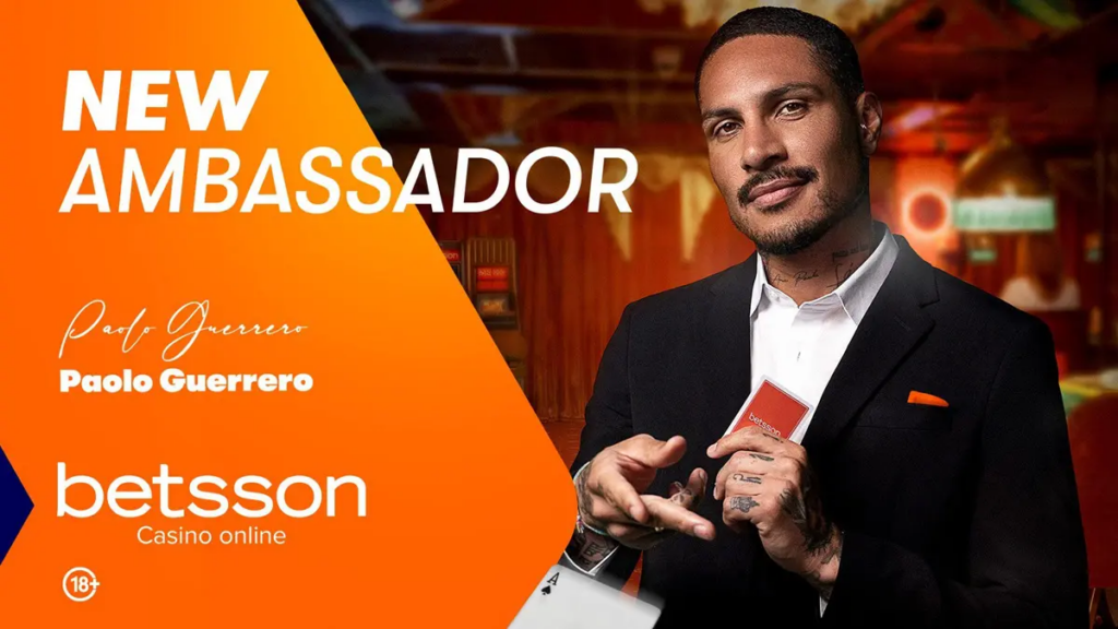 Paolo Guerrero new ambassador Betsson Casino