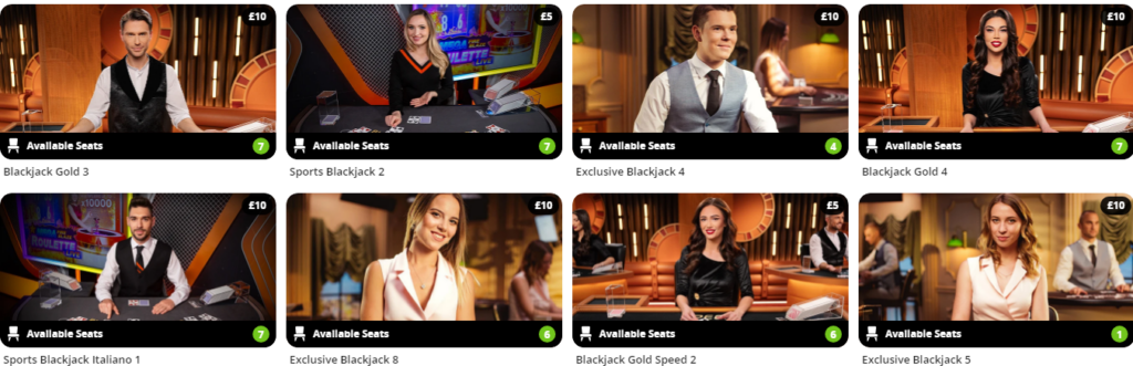 Exclusif Blackjack  Betsson Casino